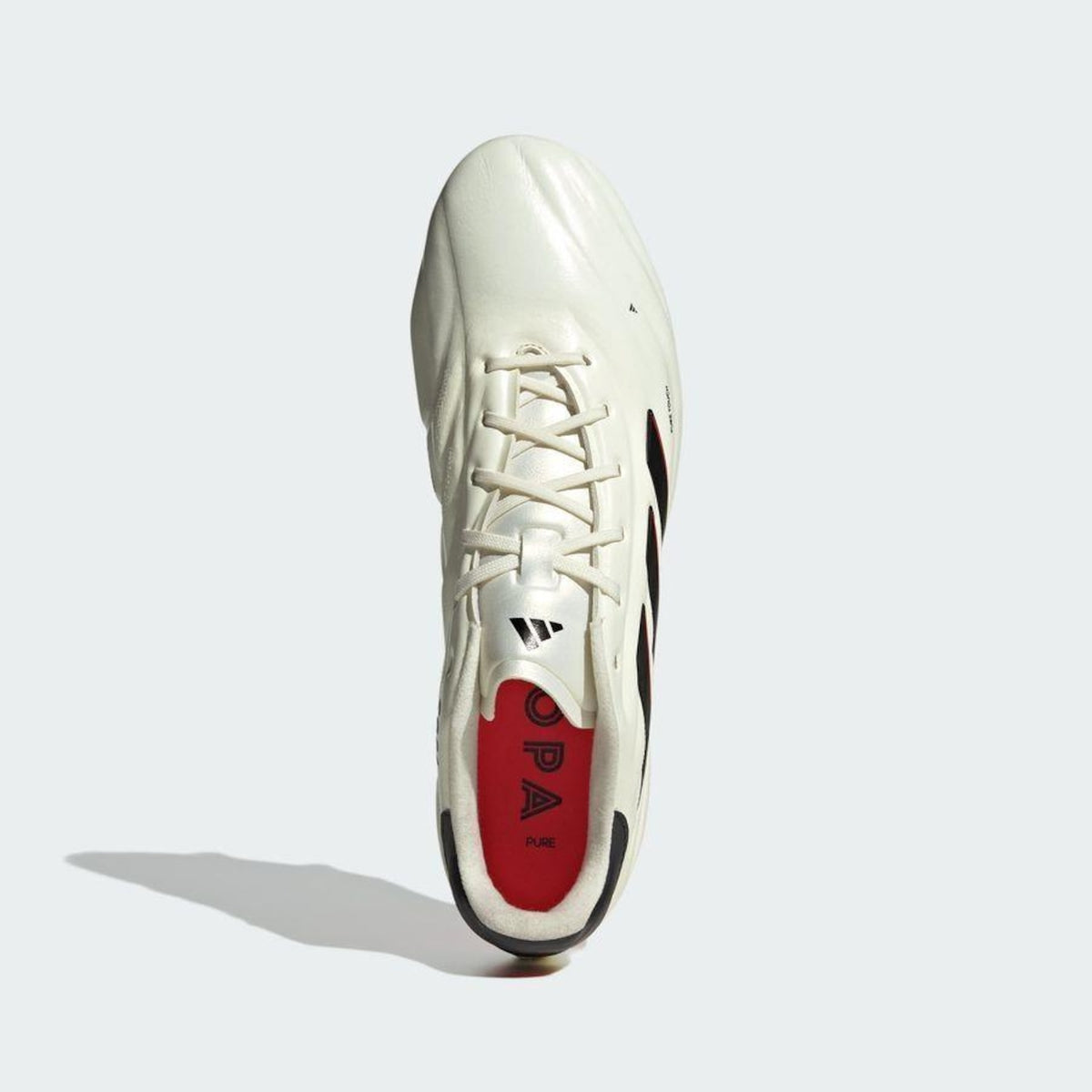 Chuteira Adidas Copa Pure 2 Elite FG — Branco / Preto / Vermelho — imagem 5