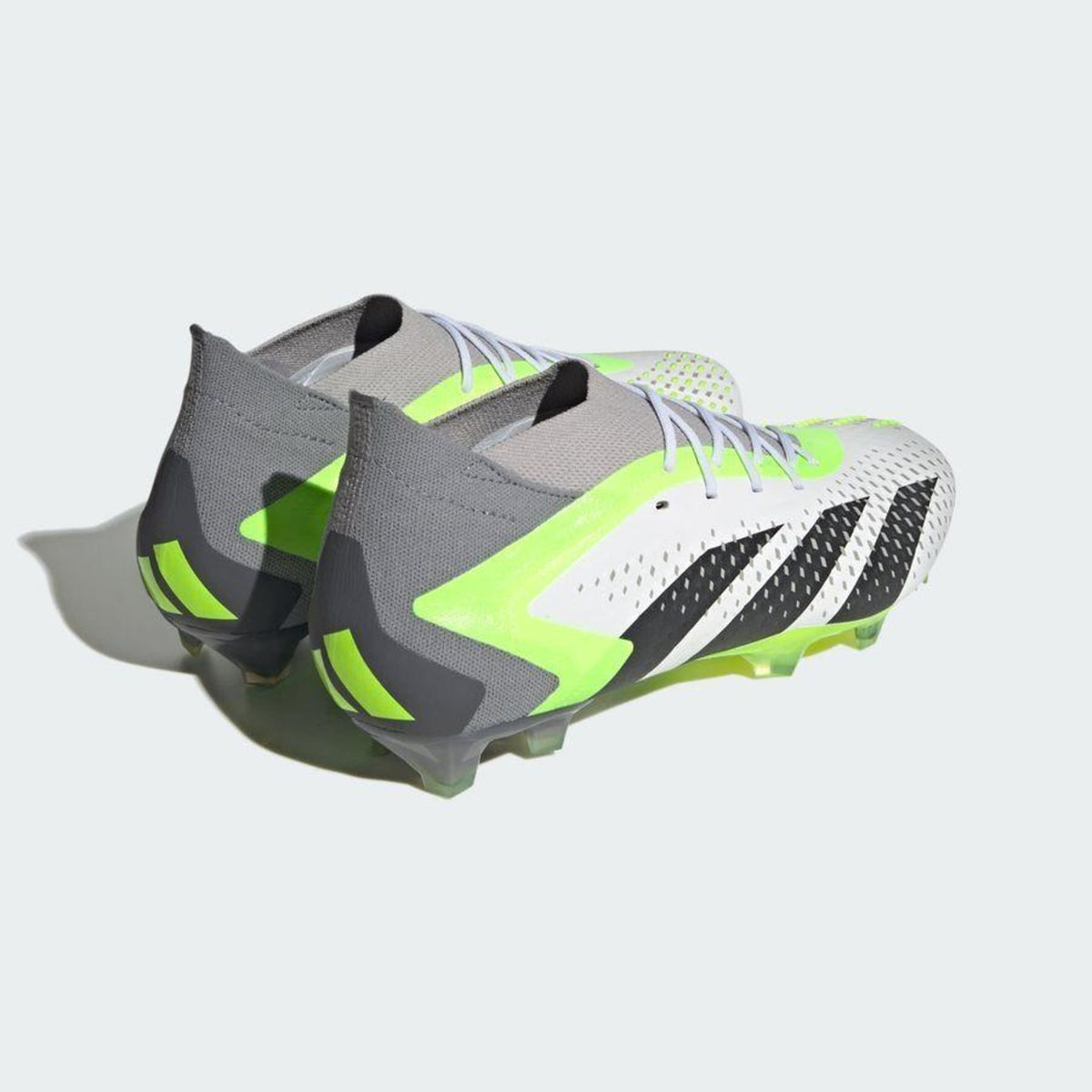 Chuteira Adidas Predator Accuracy.1 FG — Branco / Preto / Verde — imagem 10