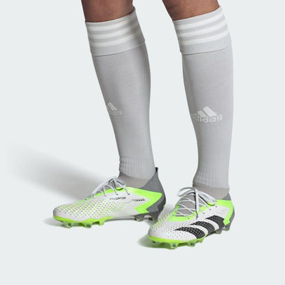 Chuteira Adidas Predator Accuracy.1 FG — Branco / Preto / Verde — imagem 6