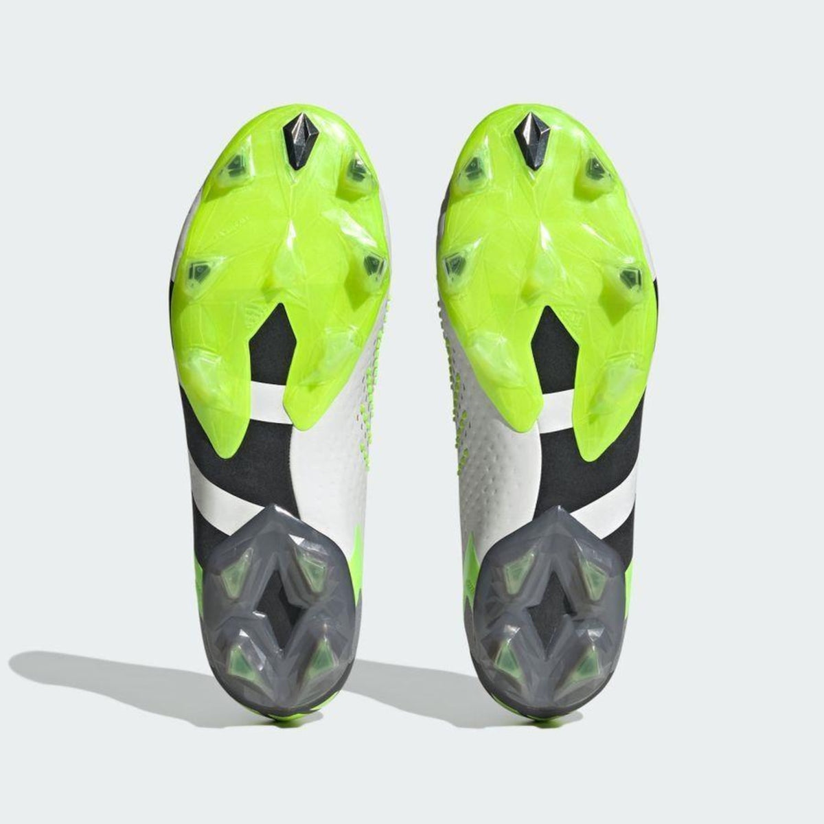 Chuteira Adidas Predator Accuracy.1 FG — Branco / Preto / Verde — imagem 8