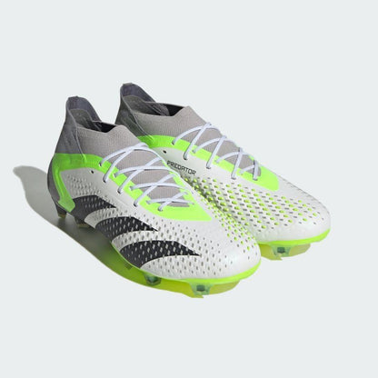 Chuteira Adidas Predator Accuracy.1 FG — Branco / Preto / Verde — imagem 9