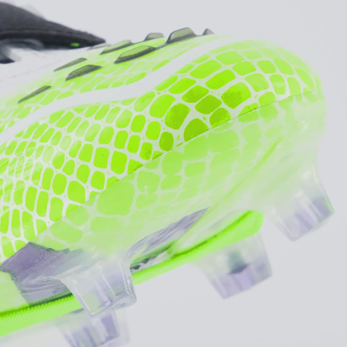 Chuteira Adidas Predator Elite com Lingueta FG — Branco / Preto / Verde — imagem 8