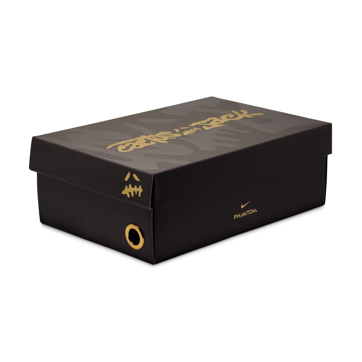 Chuteira Nike Phantom 6 Low Indoor x Cactus Jack — Earth / Metallic Gold — imagem 13