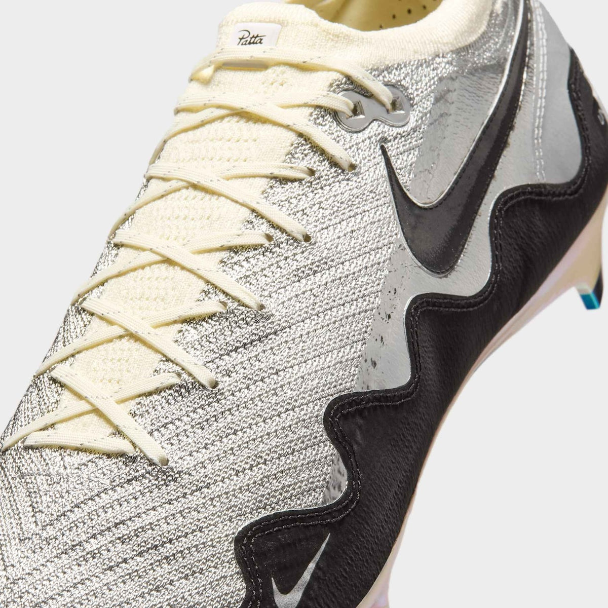 Chuteira Nike Mercurial Zoom Vapor 16 Elite FG SE x Patta — Branco / Preto — imagem 8