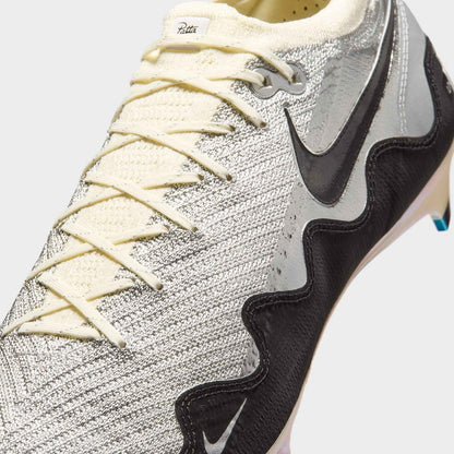Chuteira Nike Mercurial Zoom Vapor 16 Elite FG SE x Patta — Branco / Preto — imagem 8