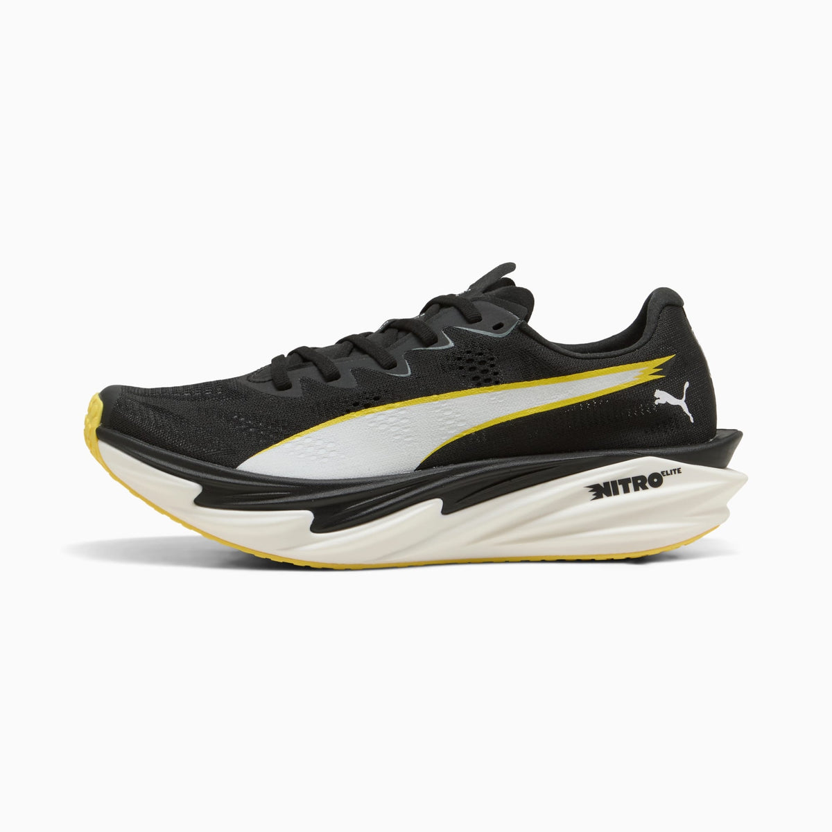 Tênis Deviate NITRO Elite 4 PUMA x HYROX Masculino — PUMA Black-Vibrant Yellow — imagem 1