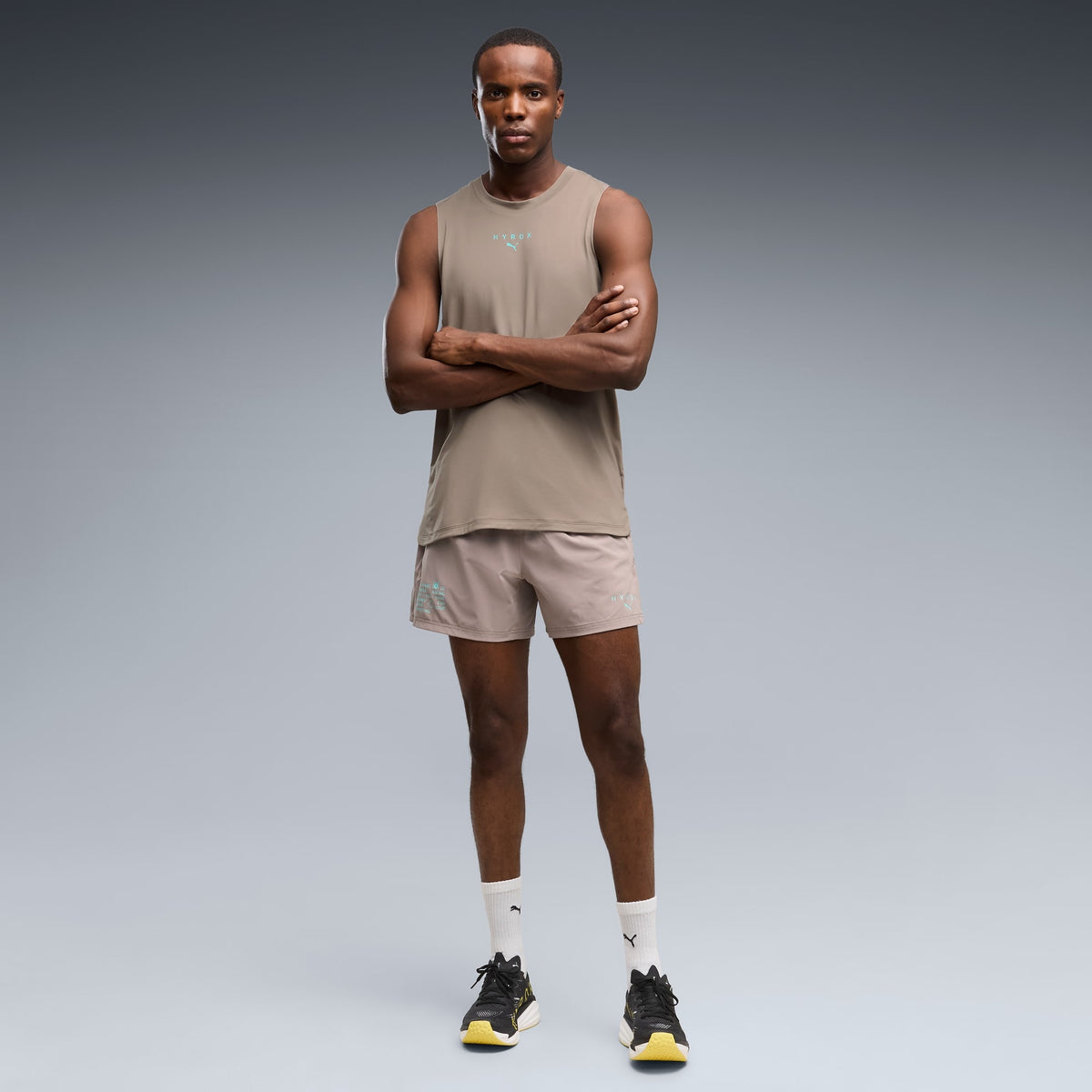 Tênis Deviate NITRO Elite 4 PUMA x HYROX Masculino — PUMA Black-Vibrant Yellow — imagem 3