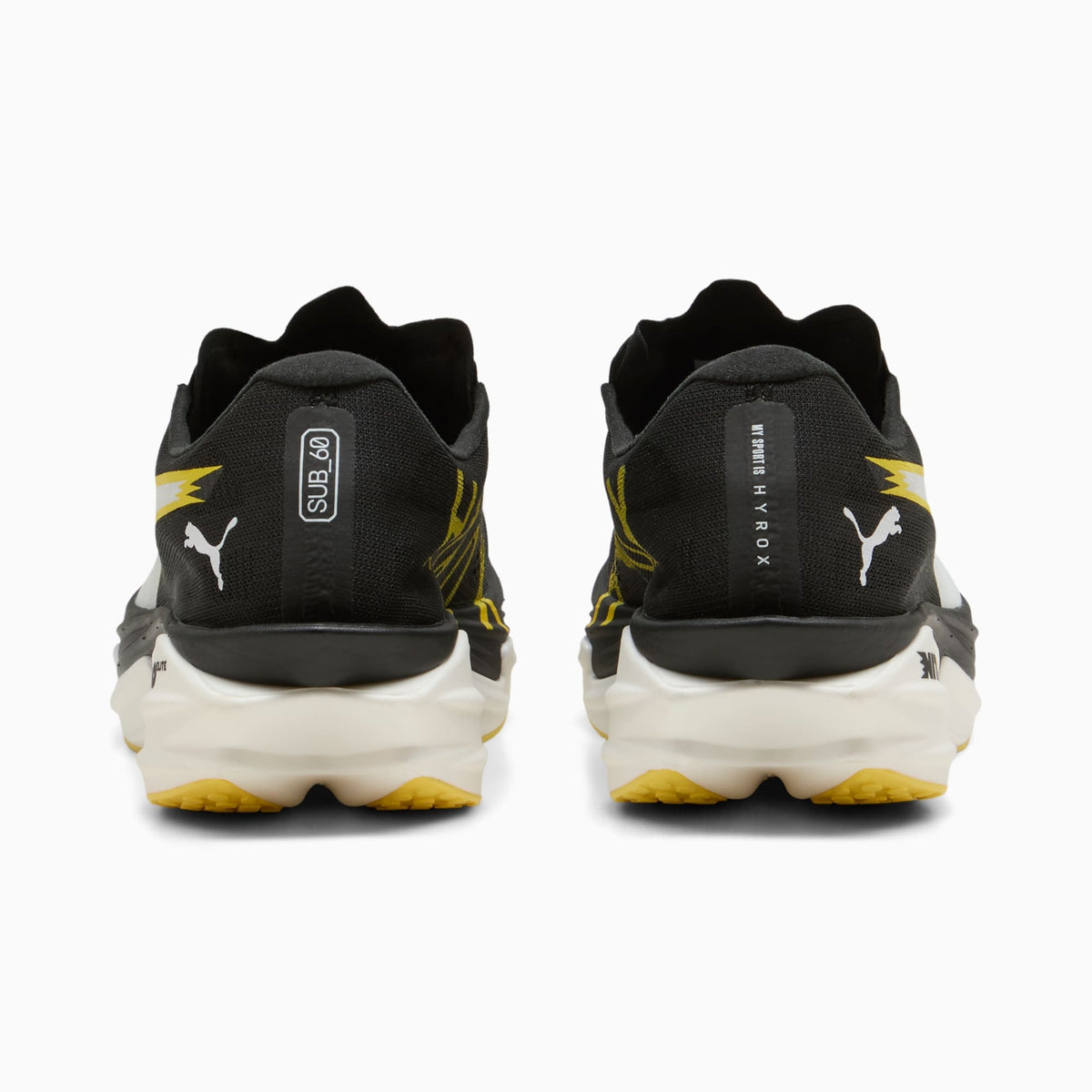 Tênis Deviate NITRO Elite 4 PUMA x HYROX Masculino — PUMA Black-Vibrant Yellow — imagem 5