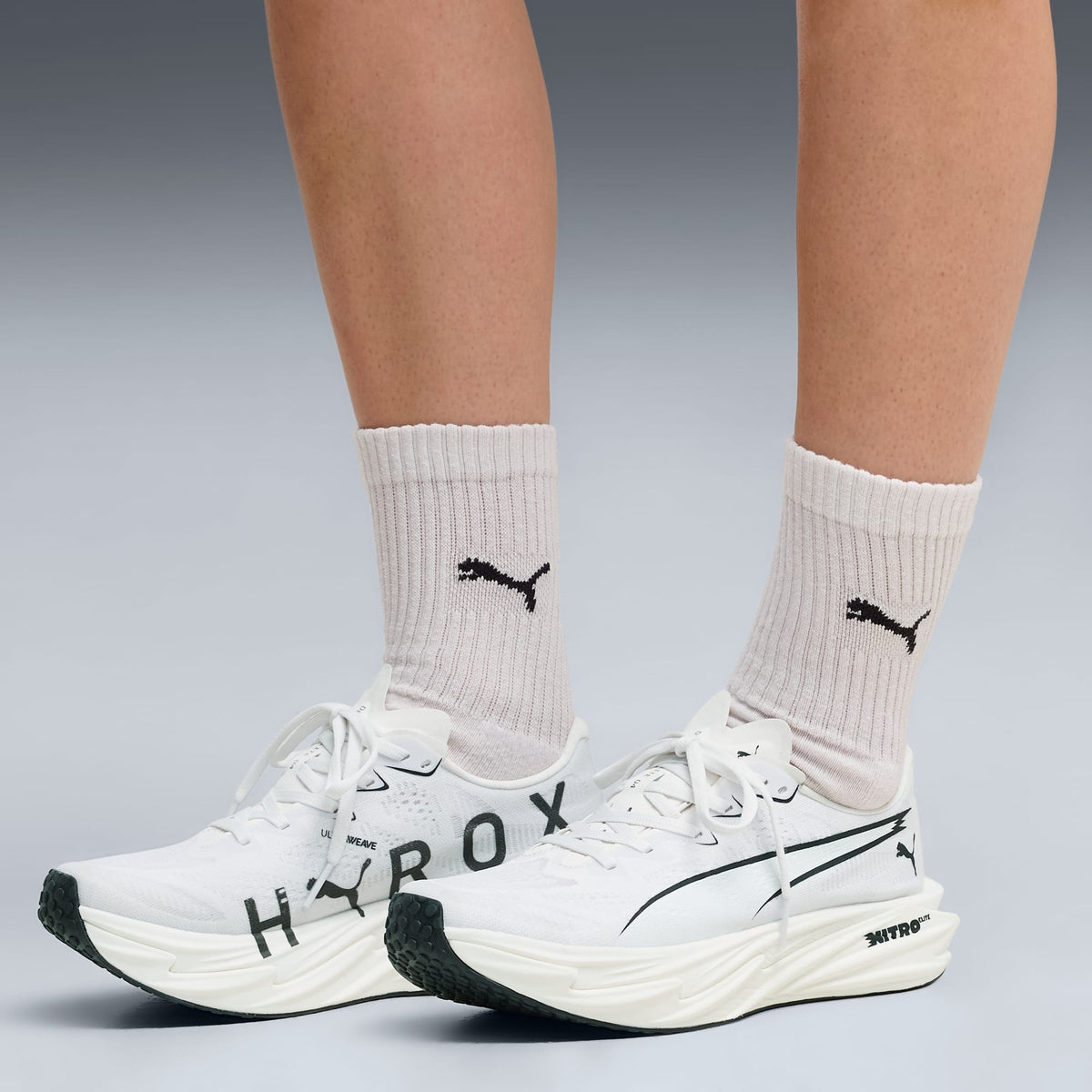 Tênis Deviate NITRO Elite 4 PUMA x HYROX Feminino — PUMA White-PUMA Black — imagem 2