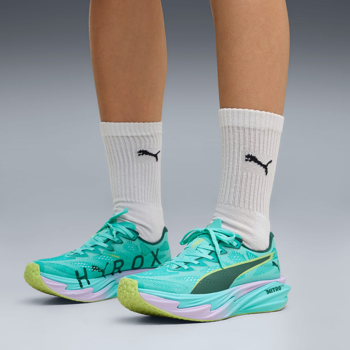 Tênis Deviate NITRO Elite 4 PUMA x HYROX Feminino — Intense Mint-Light Lavender — imagem 2