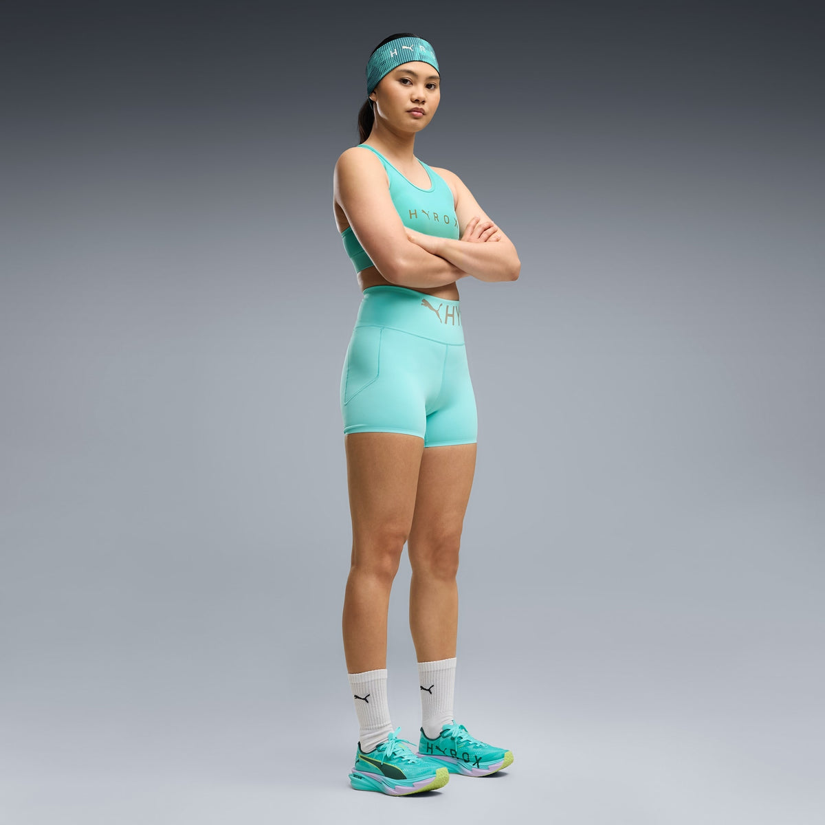 Tênis Deviate NITRO Elite 4 PUMA x HYROX Feminino — Intense Mint-Light Lavender — imagem 3