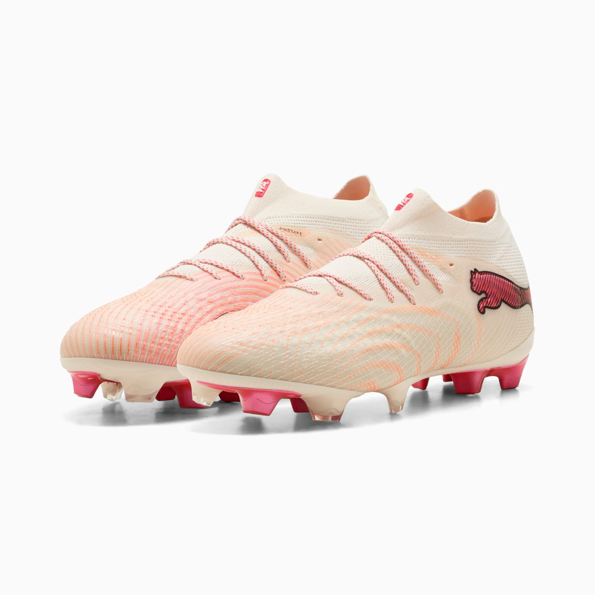 Chuteira Puma Future 9 Ultimate Unissex — Sugared Almond-PUMA White-Ultra Red-PUMA Black — imagem 4