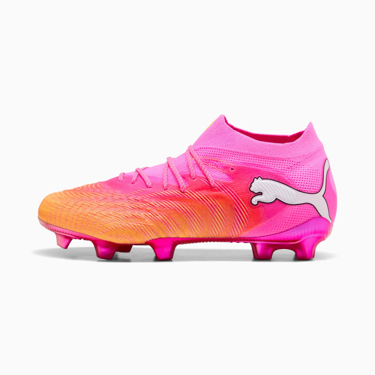 Chuteira Puma Future 9 Ultimate Unissex — Poison Pink-Sun Stream-Bright Aqua-PUMA White — imagem 2