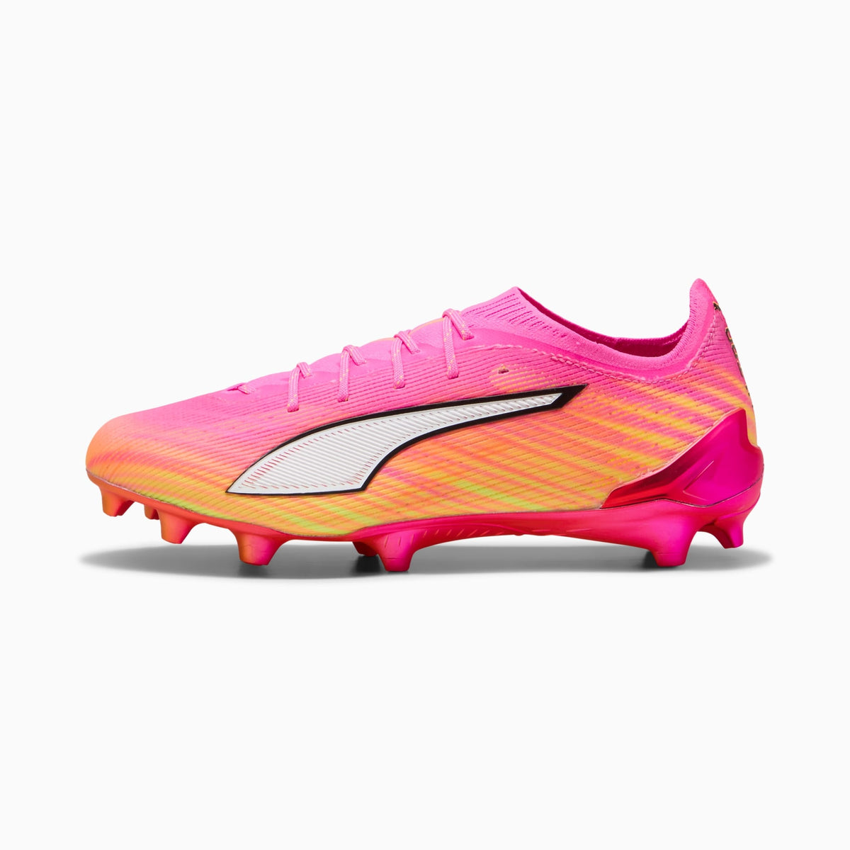 Chuteira Puma Ultra 6 Ultimate Unissex — Poison Pink-PUMA White-Sun Stream-Bright Aqua-PUMA Black — imagem 2