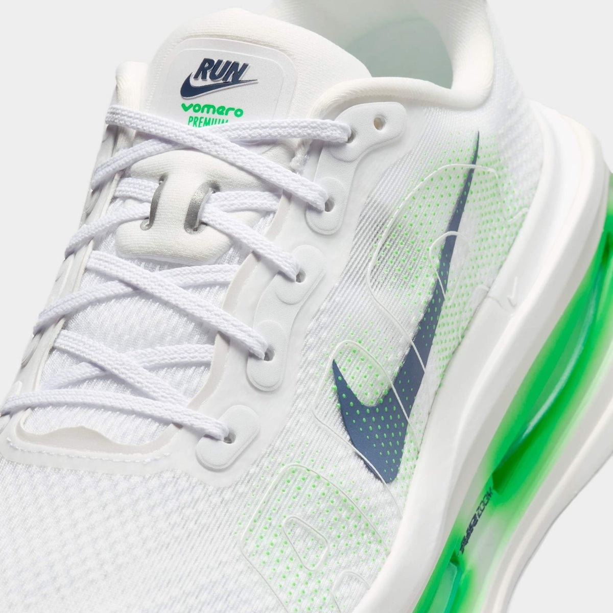 Tênis Nike Vomero Premium Masculino — Branco / Verde — imagem 8
