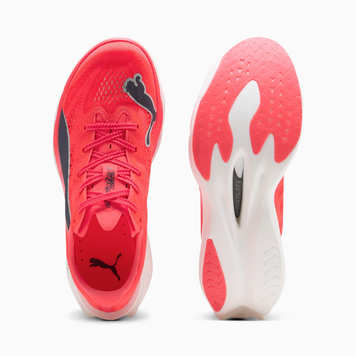 Tênis Puma Deviate NITRO Elite 4 Feminino — Ultra Red-Inky Depths-PUMA White — imagem 4