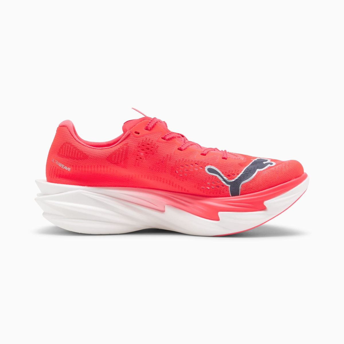 Tênis Puma Deviate NITRO Elite 4 Feminino — Ultra Red-Inky Depths-PUMA White — imagem 5
