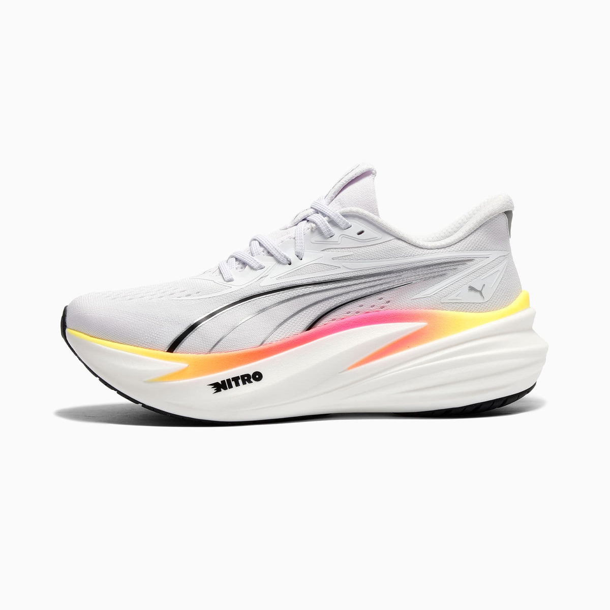 Tênis Puma MagMax NITRO 2 Masculino — PUMA White-Glowing Red-Sun Stream — imagem 1