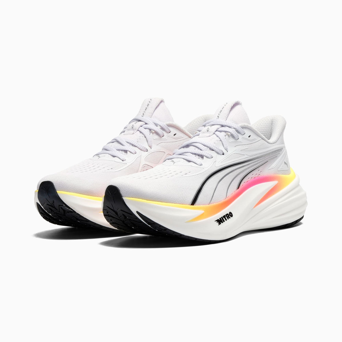 Tênis Puma MagMax NITRO 2 Masculino — PUMA White-Glowing Red-Sun Stream — imagem 2