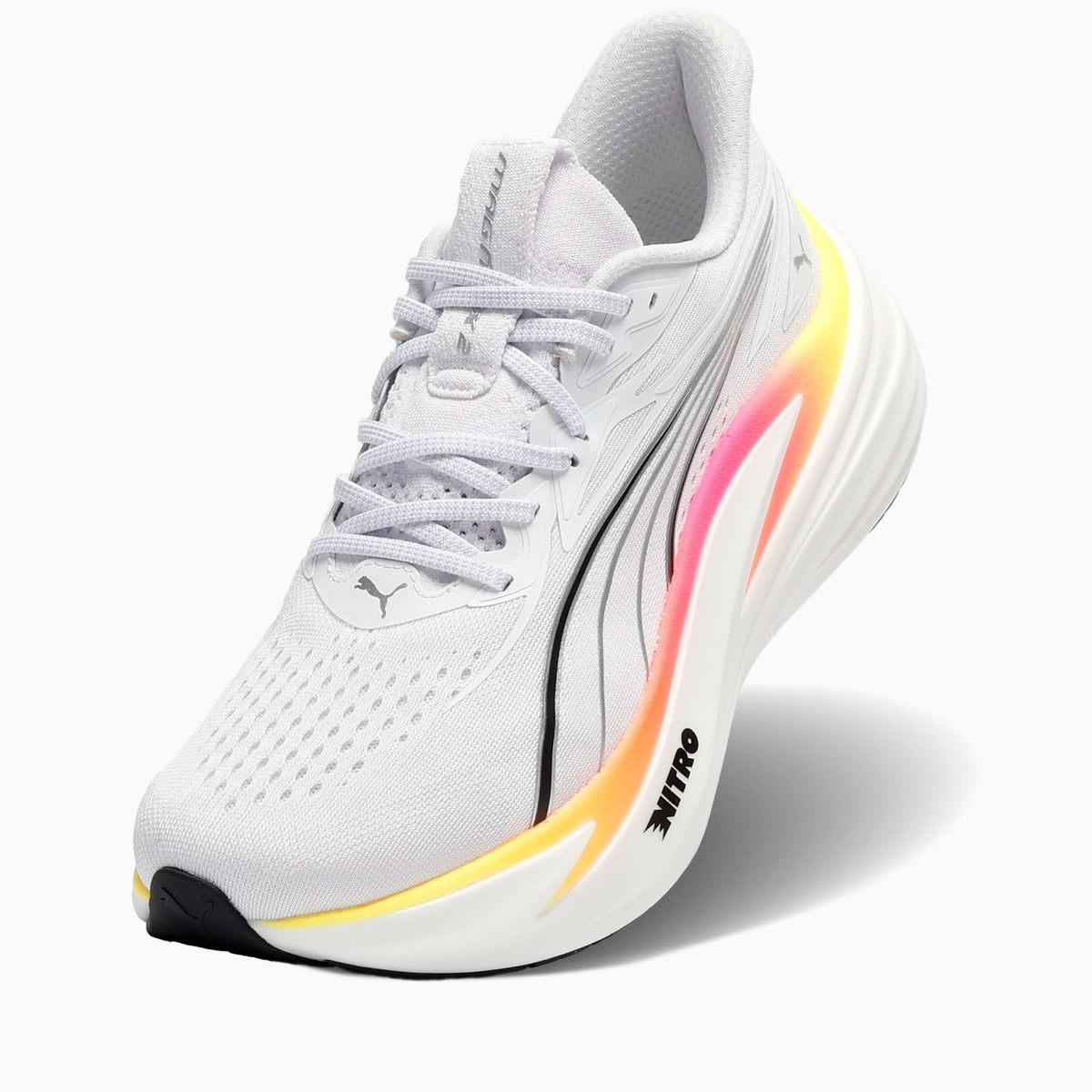Tênis Puma MagMax NITRO 2 Masculino — PUMA White-Glowing Red-Sun Stream — imagem 6