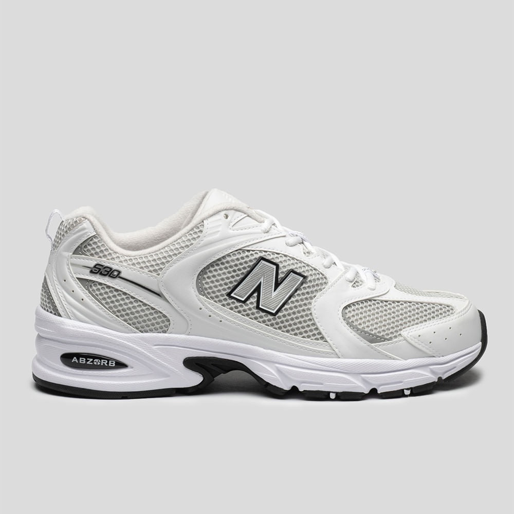 Tênis New Balance 530 Unissex — Branco / Prata — imagem 1
