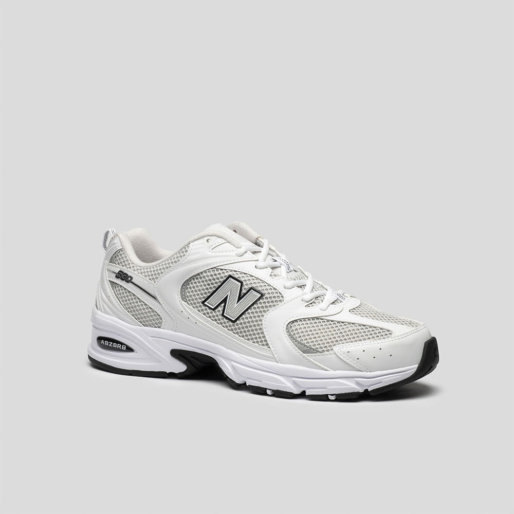 Tênis New Balance 530 Unissex — Branco / Prata — imagem 4