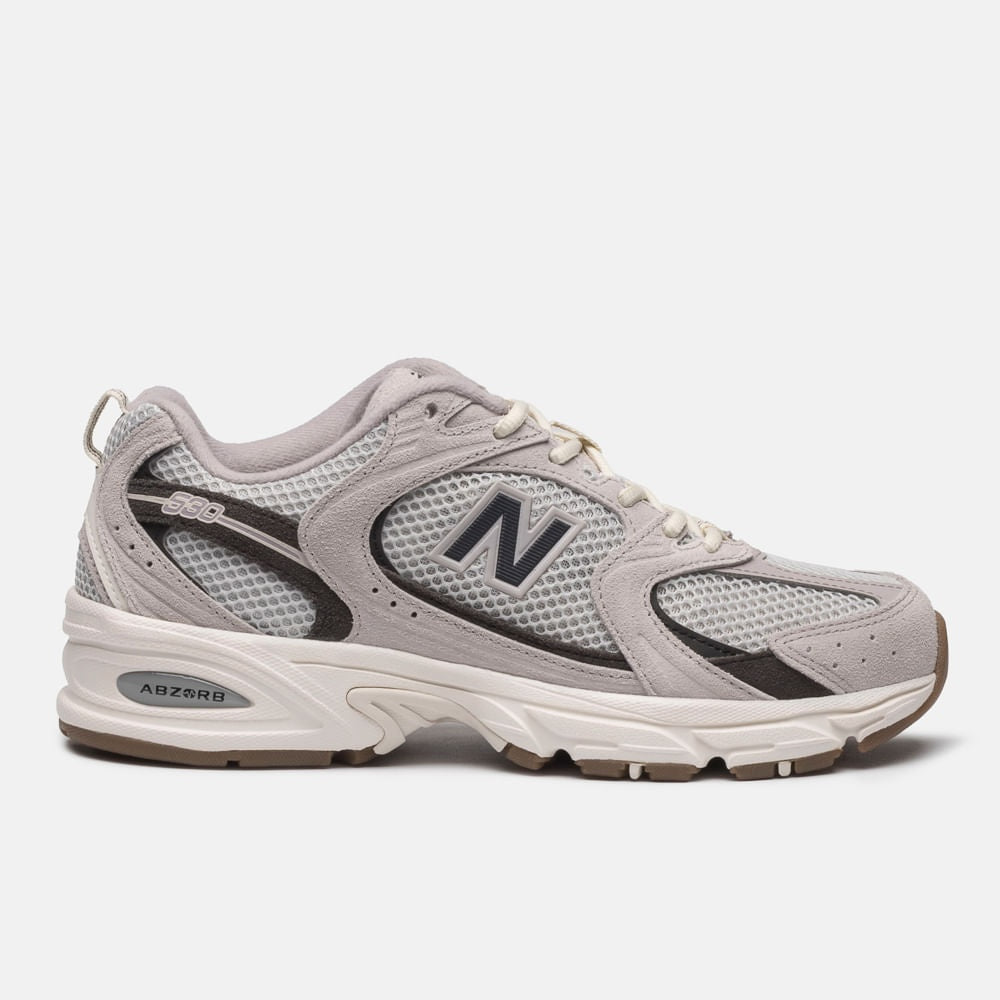 Tênis New Balance 530 Unissex — Cinza Claro / Bege Claro — imagem 1