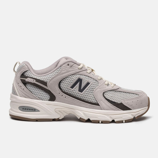 Tênis New Balance 530 Unissex — Cinza Claro / Bege Claro — imagem 1