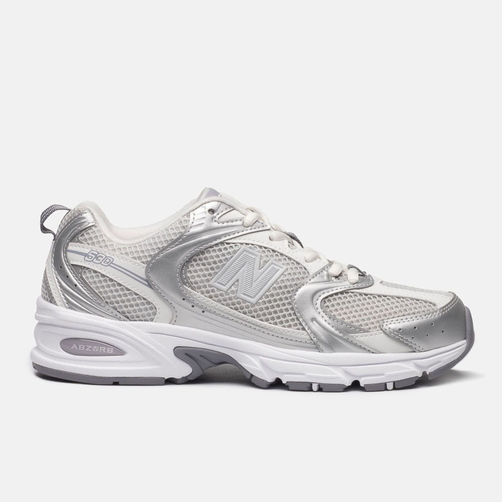 Tênis New Balance 530 Unissex — Cinza Claro / Prata — imagem 1