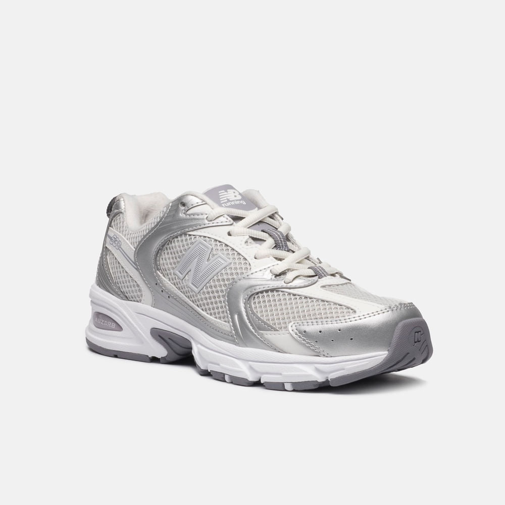 Tênis New Balance 530 Unissex — Cinza Claro / Prata — imagem 3