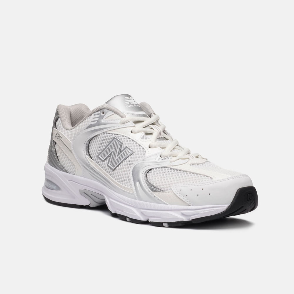 Tênis New Balance 530 Unissex — Branco / Prata — imagem 3