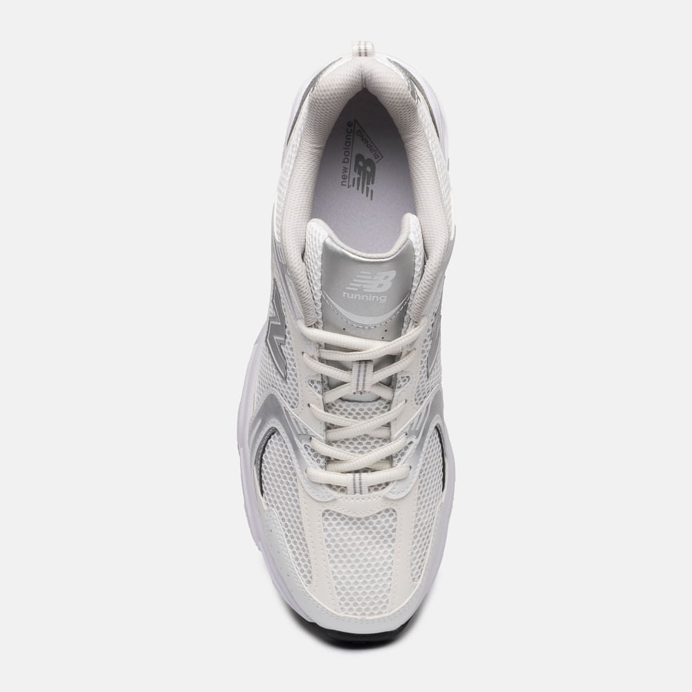Tênis New Balance 530 Unissex — Branco / Prata — imagem 4