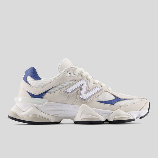 Tênis New Balance 9060 Unissex — Bege Claro / Azul Escuro — imagem 1