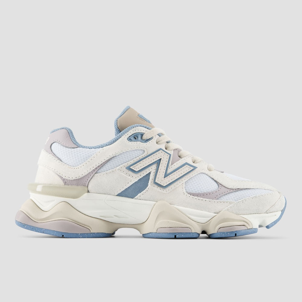 Tênis New Balance 9060 Unissex — Azul Acinzentado / Bege Claro — imagem 1