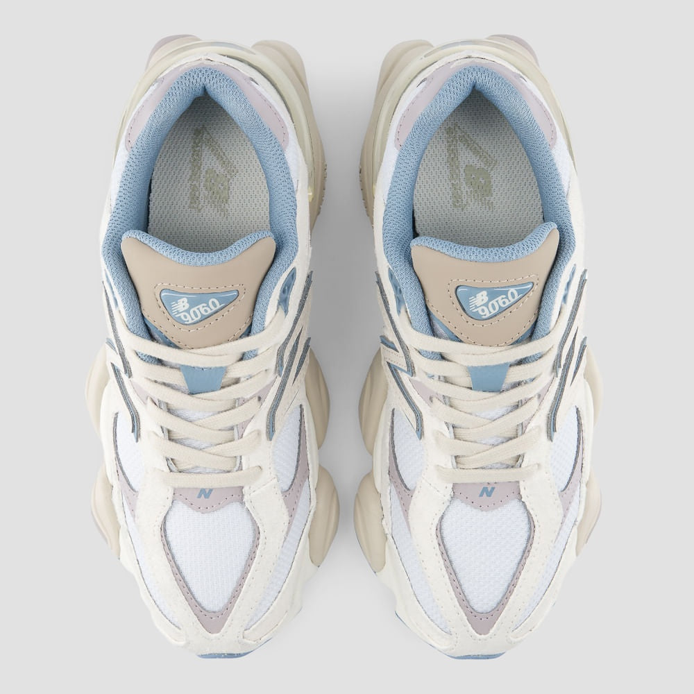 Tênis New Balance 9060 Unissex — Azul Acinzentado / Bege Claro — imagem 3