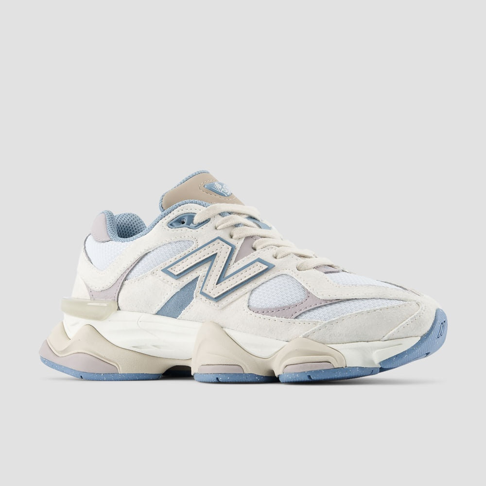 Tênis New Balance 9060 Unissex — Azul Acinzentado / Bege Claro — imagem 4