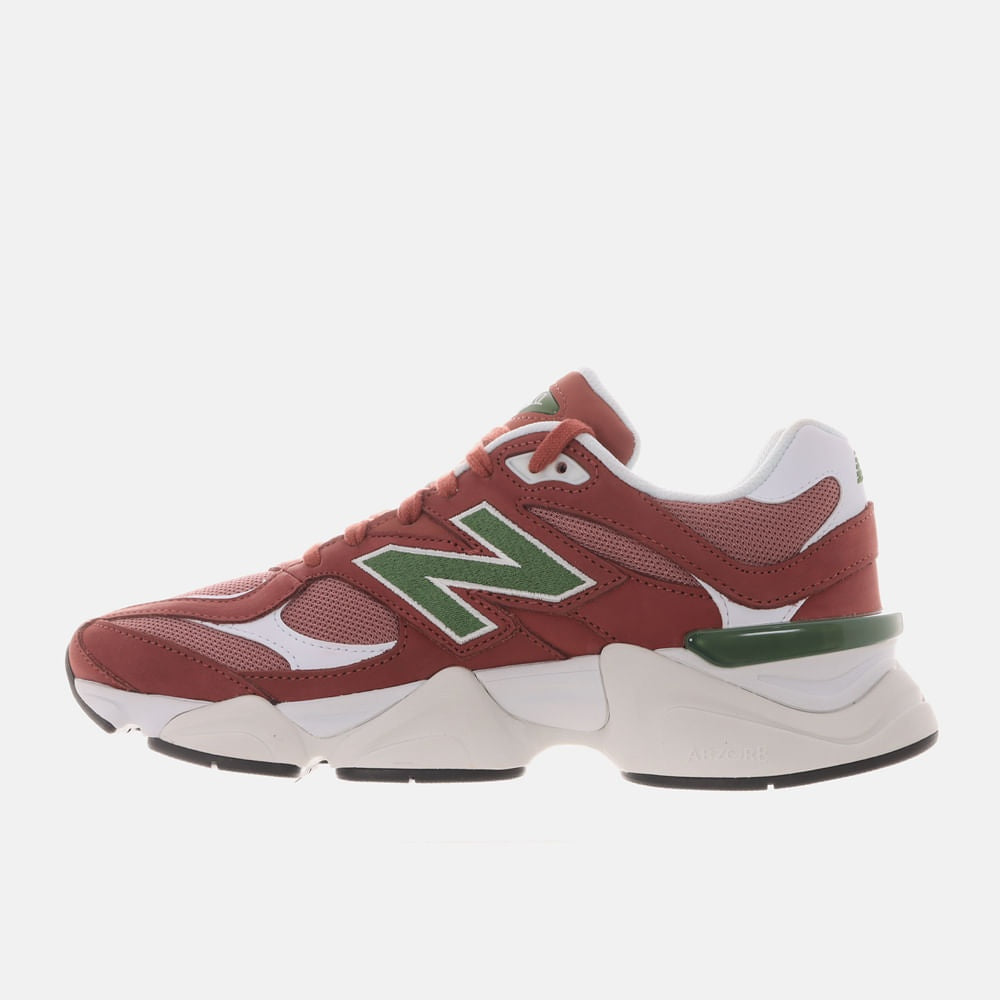 Tênis New Balance 9060 Unissex — Telha / Verde Musgo — imagem 2