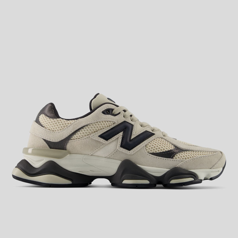 Tênis New Balance 9060 Unissex — Bege / Preto — imagem 1