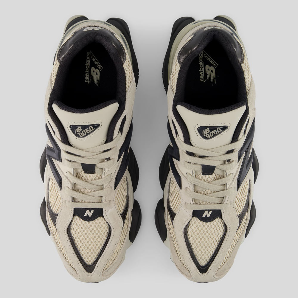 Tênis New Balance 9060 Unissex — Bege / Preto — imagem 3