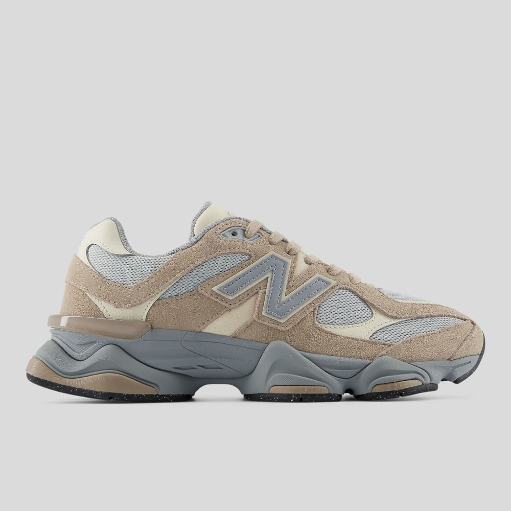 Tênis New Balance 9060 Unissex — Marrom Claro / Cinza — imagem 1