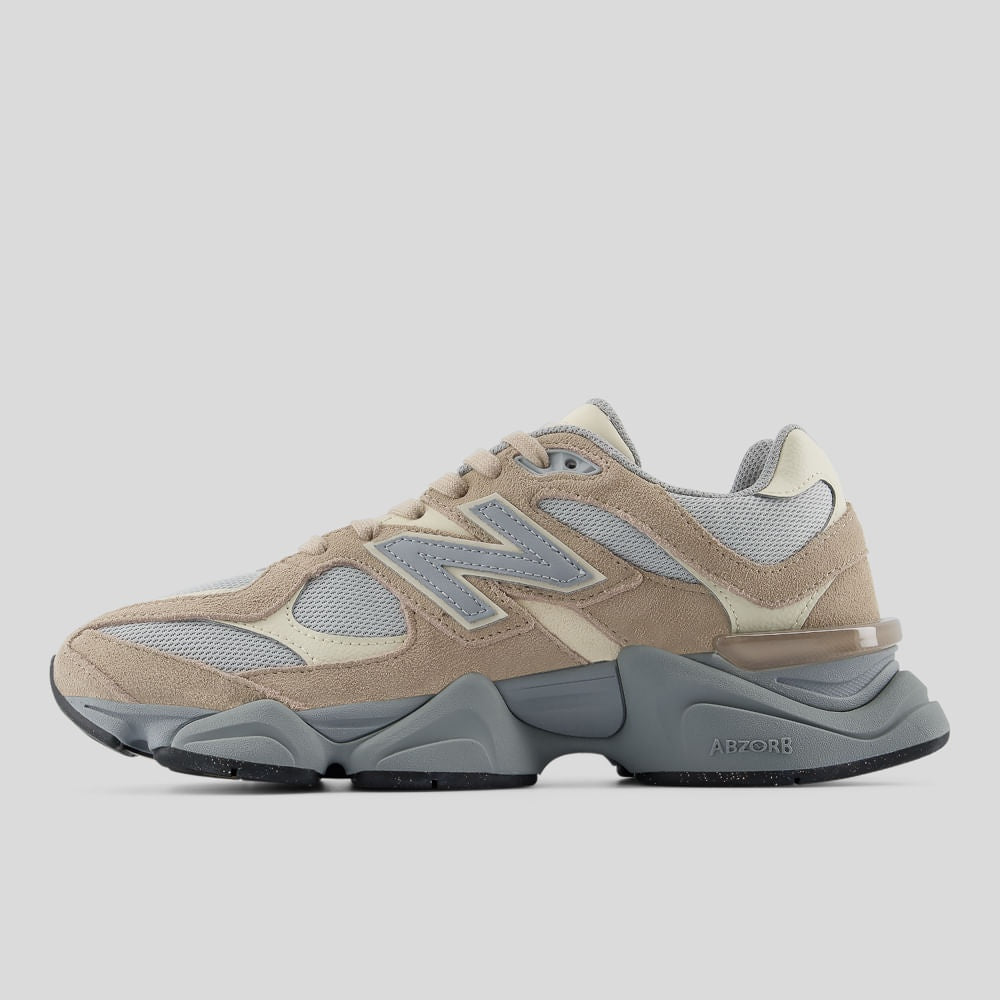 Tênis New Balance 9060 Unissex — Marrom Claro / Cinza — imagem 2