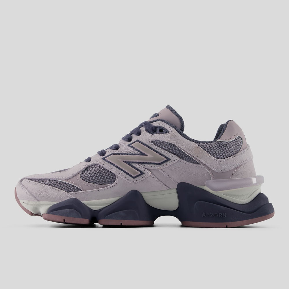 Tênis New Balance 9060 Unissex — Cinza / Lilás Acinzentado — imagem 2