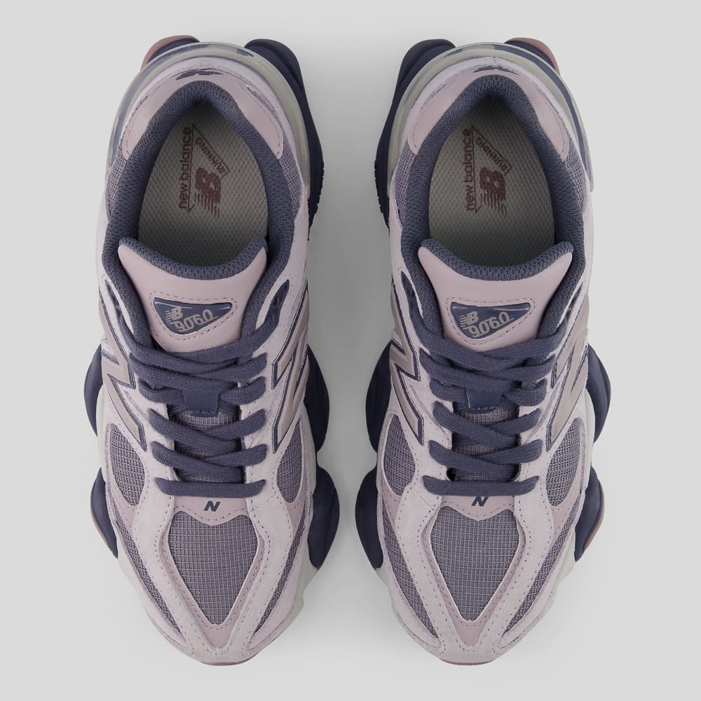 Tênis New Balance 9060 Unissex — Cinza / Lilás Acinzentado — imagem 3