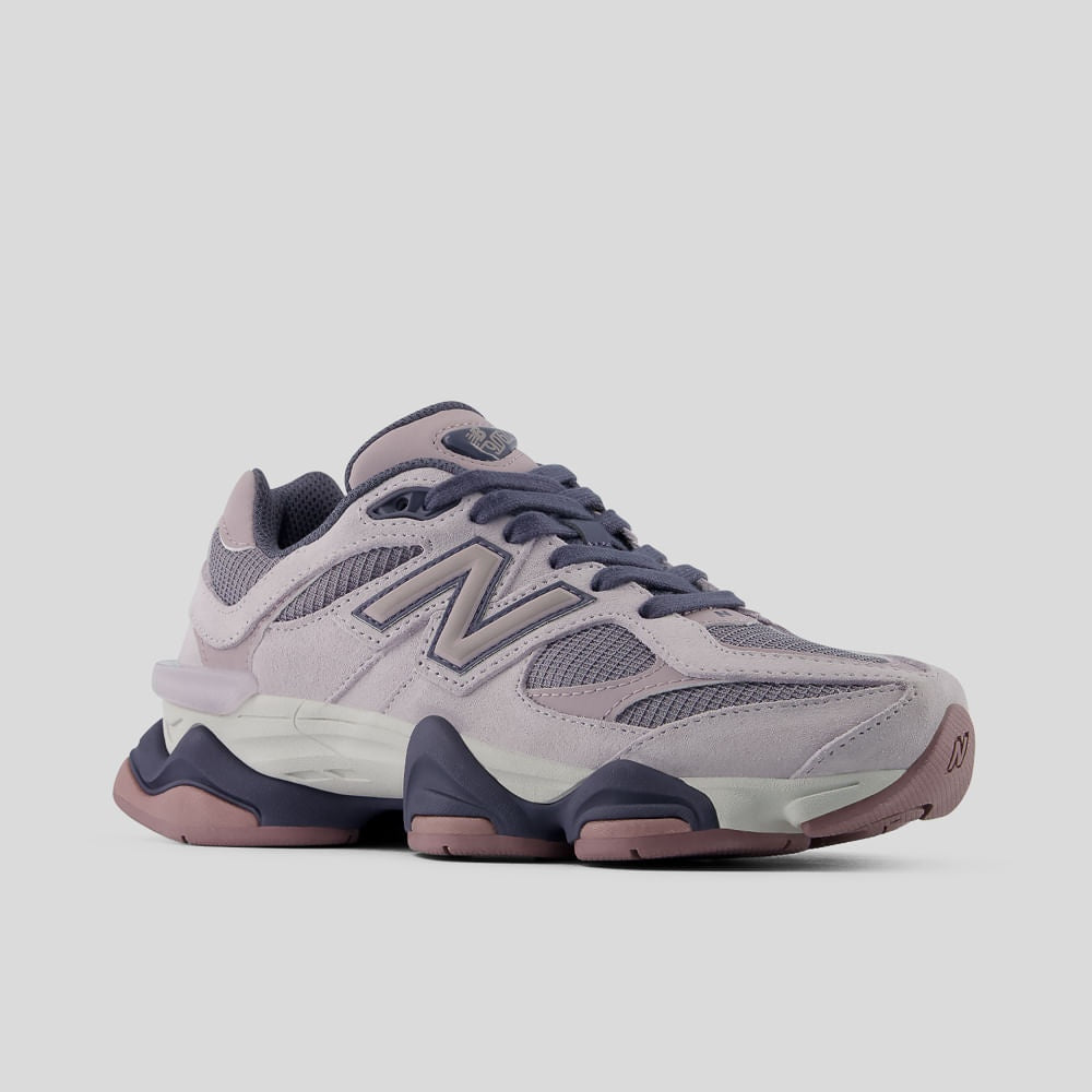 Tênis New Balance 9060 Unissex — Cinza / Lilás Acinzentado — imagem 4