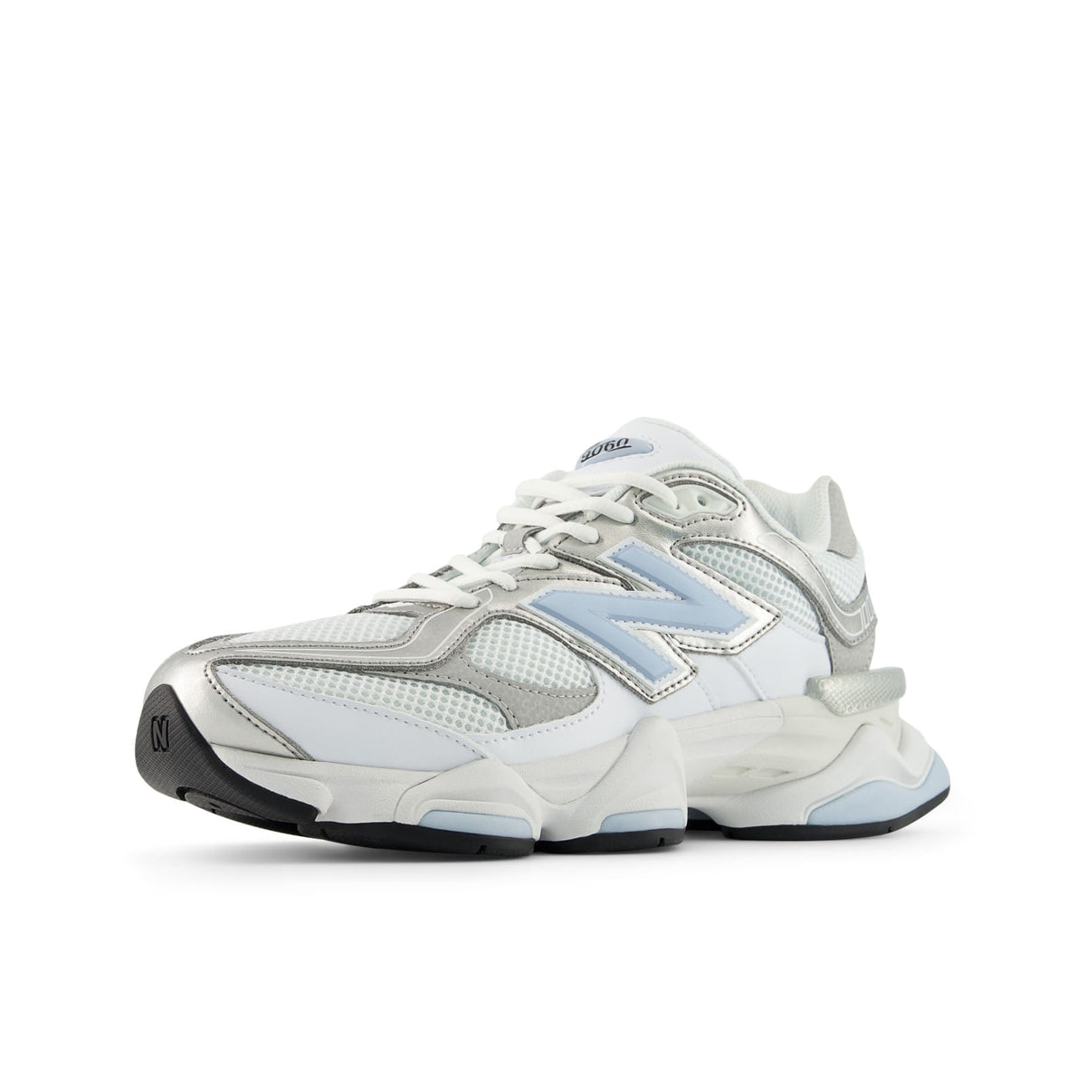 Tênis New Balance 9060 Unissex — Bege Claro / Azul Claro — imagem 4