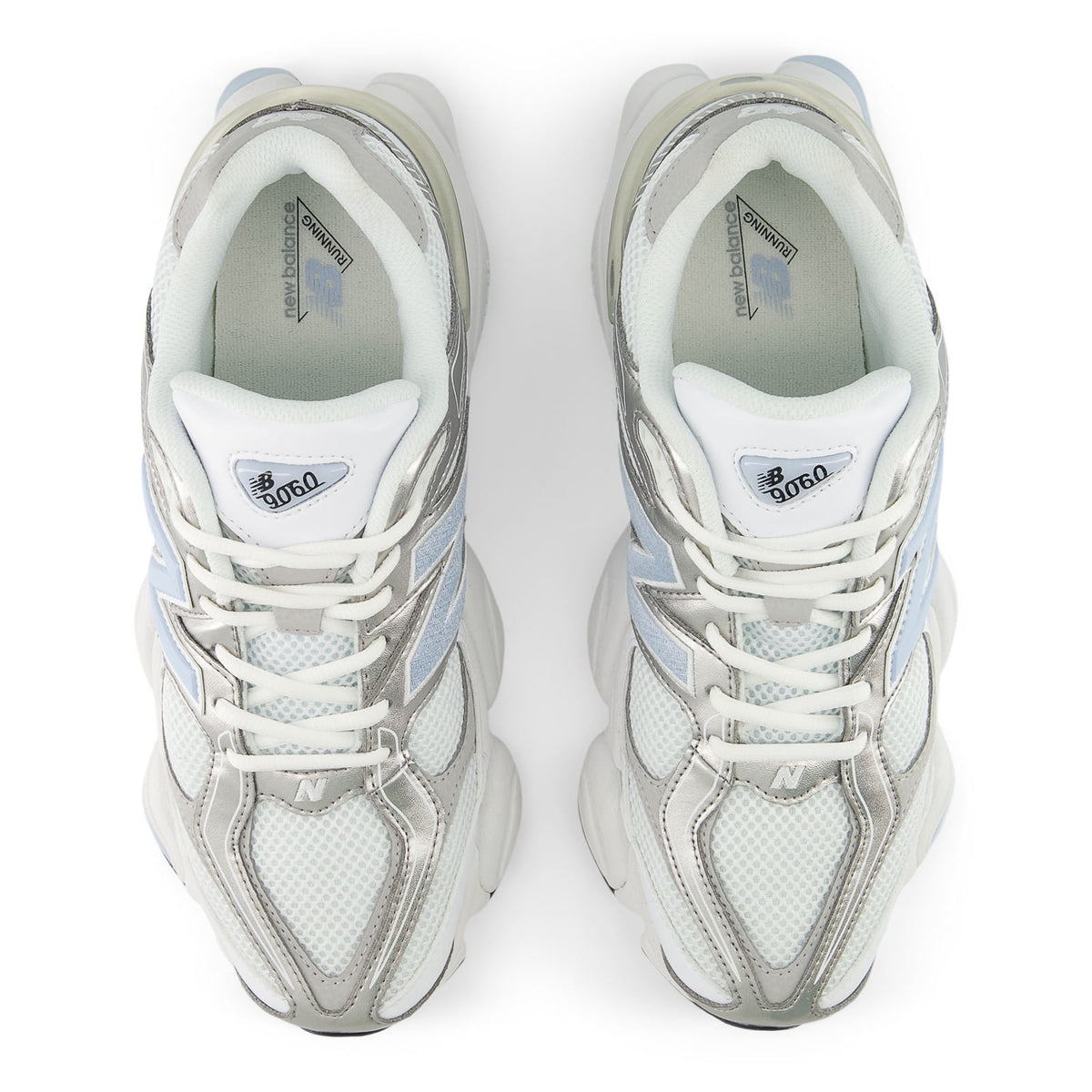 Tênis New Balance 9060 Unissex — Bege Claro / Azul Claro — imagem 5