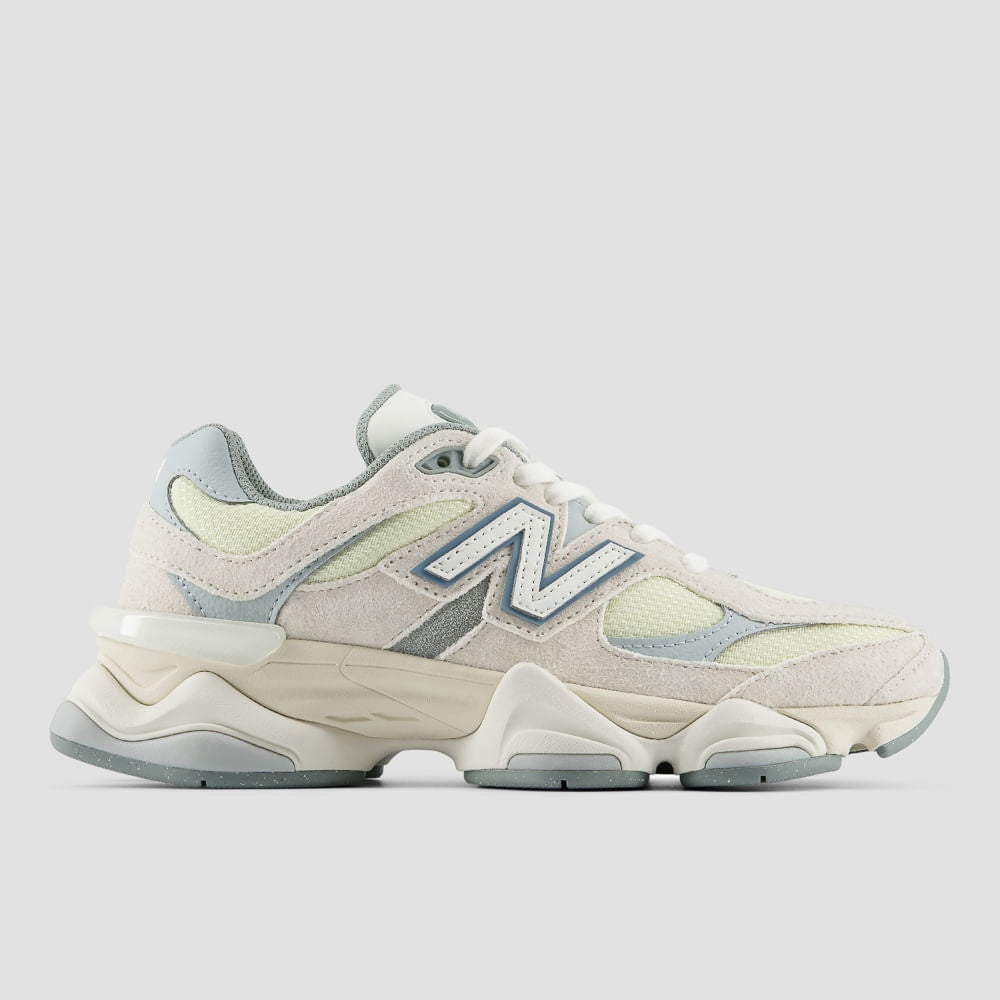 Tênis New Balance 9060 Unissex — Bege / Verde Claríssimo — imagem 1