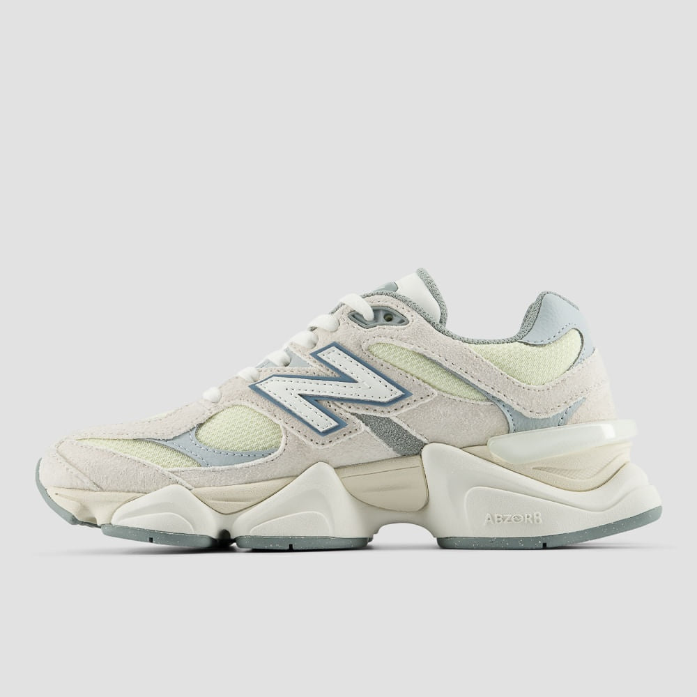 Tênis New Balance 9060 Unissex — Bege / Verde Claríssimo — imagem 2