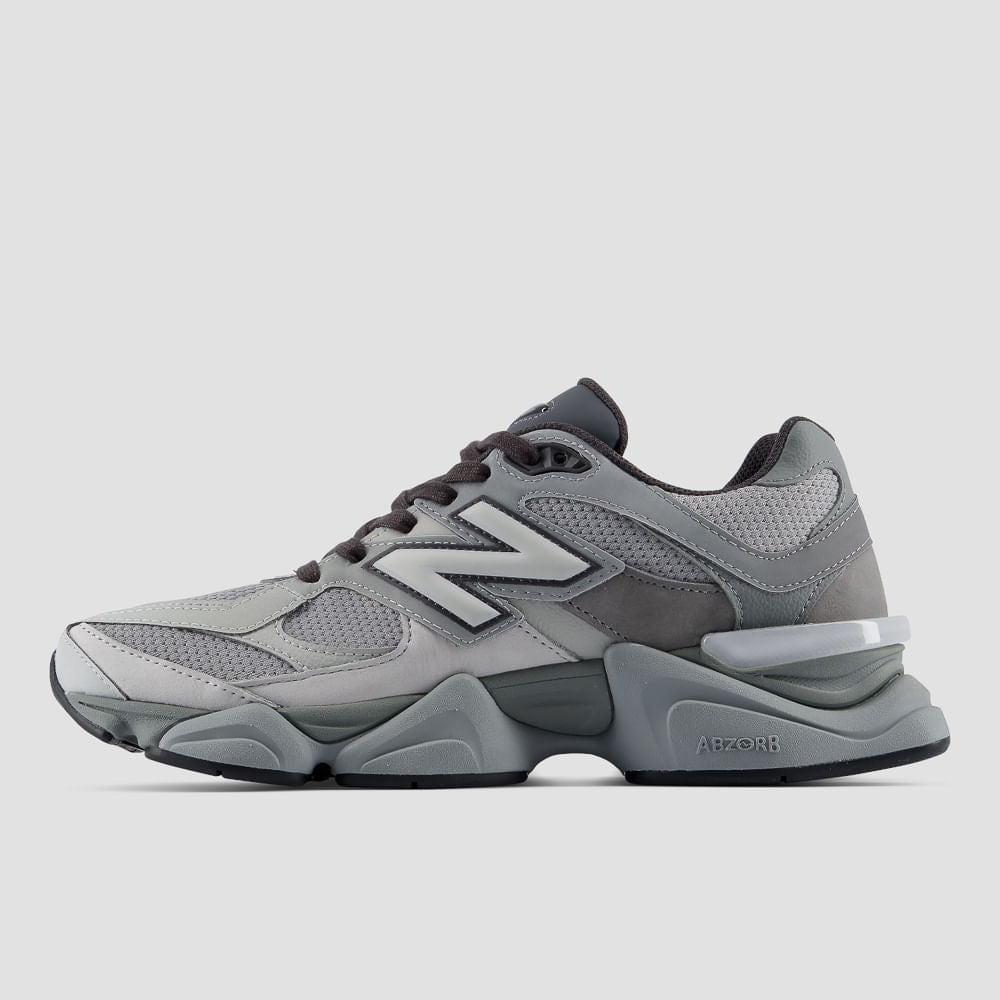 Tênis New Balance 9060 Unissex — Cinza / Cinza — imagem 2